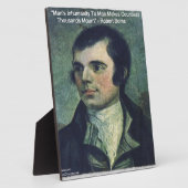 Robert Burns "Man's Inhumanity" Citaat Cadeaus Fotoplaat (Zijkant)