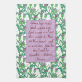 Robert Burns Meal Blessing Theedoek (Verticaal)