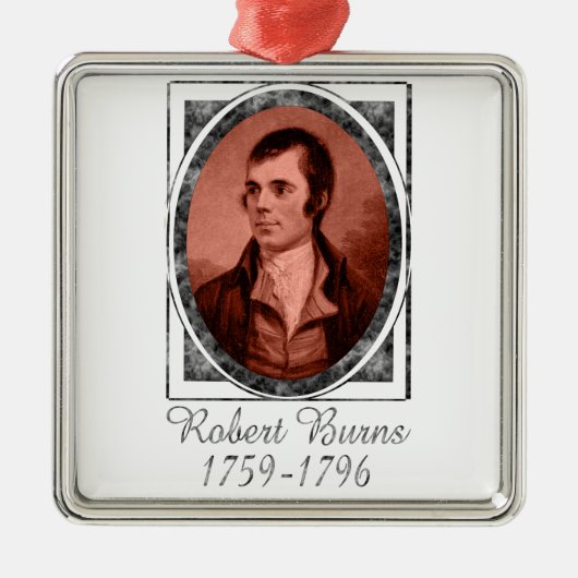 Robert Burns Metalen Ornament (Voorkant)