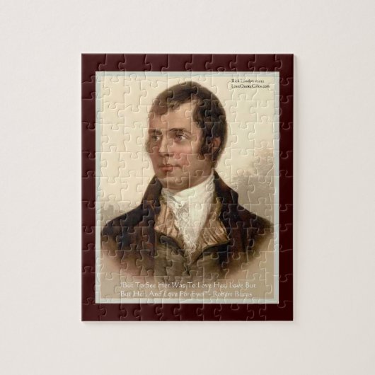Robert Burns "Om Haar te kennen" Liefde Quote Jigs Legpuzzel (Verticaal)