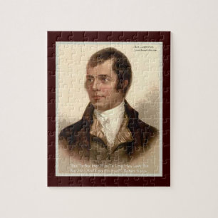 Robert Burns "Om haar te kennen" liefdescitaat leg Legpuzzel