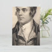 Robert Burns Portrait Kaart (Staand voorkant)