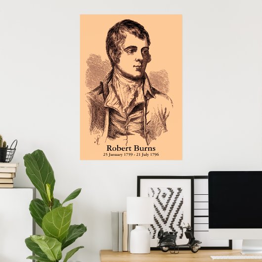 Robert Burns Poster (Thuiskantoor)