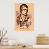 Robert Burns Poster (Keuken)
