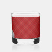 Robert Burns Red Tartan Whisky Glas (Links)