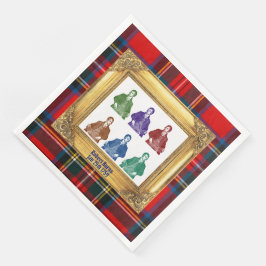 Robert Burns Royal Stewart Plaid 25 januari Multi Servet