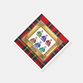 Robert Burns Royal Stewart Plaid 25 januari Multi Servet