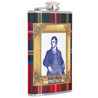 Robert Burns Royal Stewart Plaid Jan 25 Cocktail Heupfles