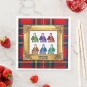 Robert Burns Royal Stewart Plaid Jan 25 Multi Servet (Insitu)