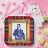 Robert Burns Royal Stewart Plaid Jan 25 Papieren Bordje (Feest)