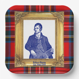 Robert Burns Royal Stewart Plaid Jan 25 Papieren Bordje