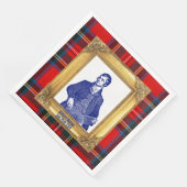 Robert Burns Royal Stewart Plaid Jan 25 Servet (Hoek)