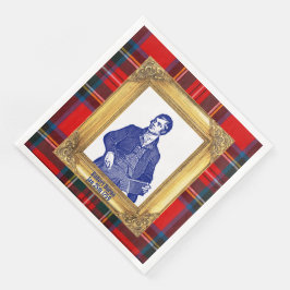 Robert Burns Royal Stewart Plaid Jan 25 Servet