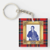 Robert Burns Royal Stewart Plaid Jan 25 Sleutelhanger (voorkant)