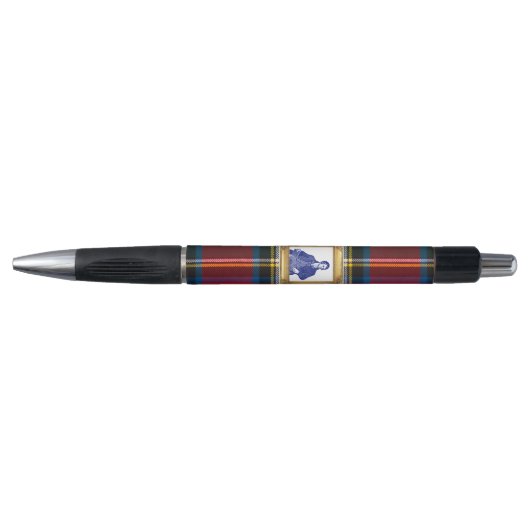 Robert Burns Royal Stewart Rode Plaid Zwart Pen (Voorkant)