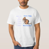 Robert Burns Scottish Independence Mouse T-shirt (Voorkant)