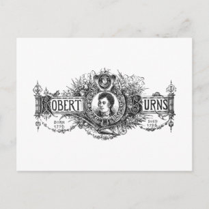 Robert Burns Scottish poet en lyricist, Schotland Briefkaart