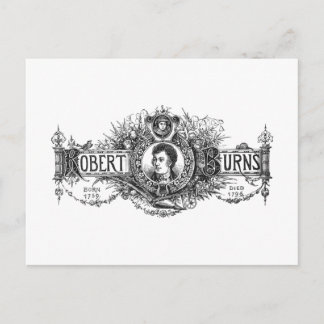 Robert Burns Scottish poet en lyricist, Schotland Briefkaart