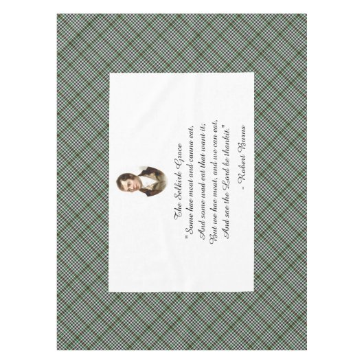Robert Burns Selkirk Grace Tablecloth Tafelkleed (Voorkant)
