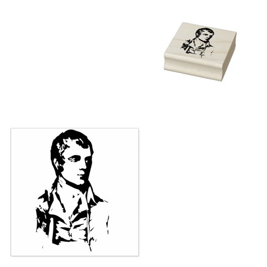 Robert Burns Stamp Rubberstempel (Gestempeld)