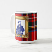 Robert Burns Supper Royal Stewart Plaid 25 jan Koffiemok (Voorkant links)