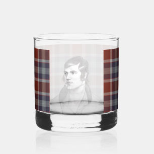 Robert Burns Tartan Whisky Glass Whisky Glas