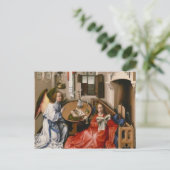 Robert Campin - The Mérode Altarpart - Annunciatio Briefkaart (Staand voorkant)