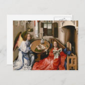 Robert Campin - The Mérode Altarpart - Annunciatio Briefkaart (Voorkant / Achterkant)