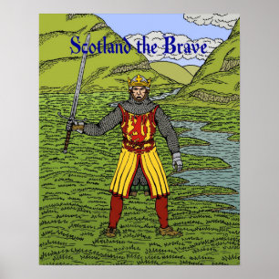 Robert de Bruce Schotland de Moedige Poster
