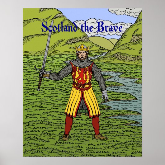 Robert de Bruce Schotland de Moedige Poster (Voorkant)