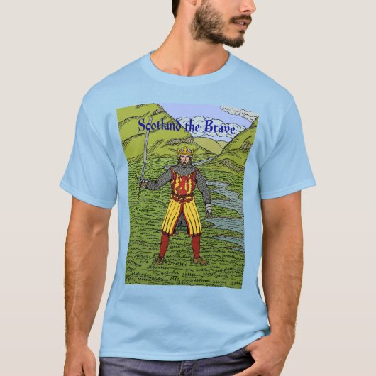 Robert de Bruce Schotland de Moedige T-shirt (Voorkant)