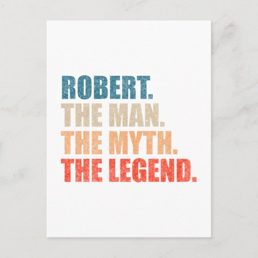 Robert De Man De Mythe De Legende Briefkaart (Voorkant)