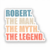 Robert De Man De Mythe De Legende Sticker (Voorkant)