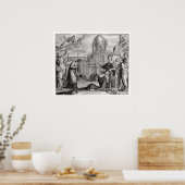 Robert de Sorbon en Cardinaal Richelieu Poster (Keuken)