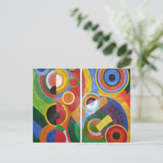 Robert Delaunay abstracte kunst Briefkaart (Staand voorkant)
