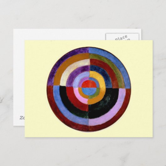 Robert Delaunay abstracte kunst Briefkaart (Voorkant / Achterkant)