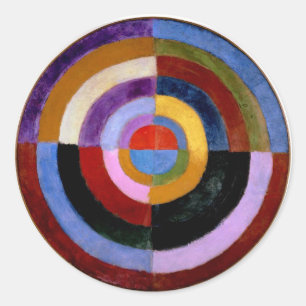 Robert Delaunay abstracte kunst Ronde Sticker