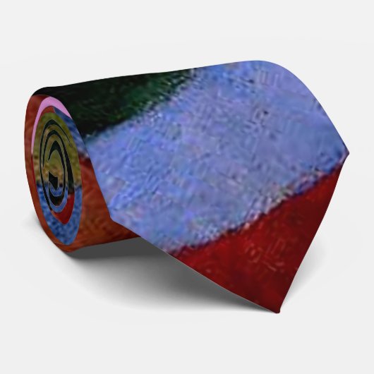 Robert Delaunay Claasical Abstract Art Painting Stropdas (Opgerold)