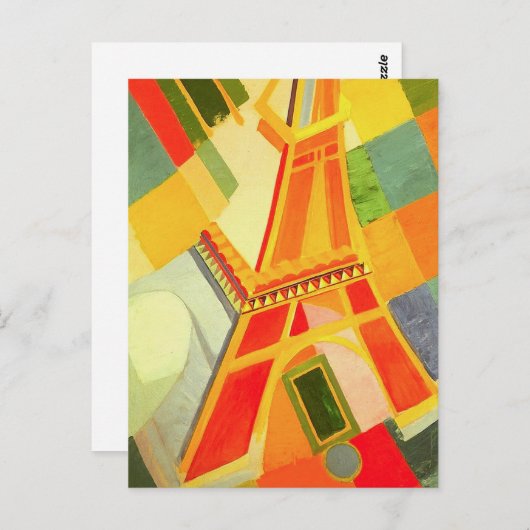 Robert Delaunay Eiffel Tower Briefkaart (Voorkant / Achterkant)
