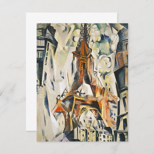 Robert Delaunay Eiffel Tower - Uitnodigingen (Voorkant / Achterkant)