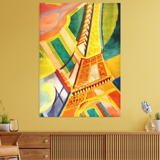 Robert Delaunay - Eiffeltoren Canvas Afdruk (Insitu (Woonkamer))