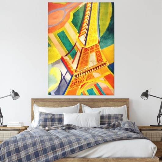 Robert Delaunay - Eiffeltoren Canvas Afdruk (Insitu (Slaapkamer))