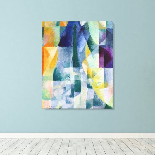 Robert Delaunay Gelijktijdige Vensters Canvas Afdruk (Insitu (Houten vloer))