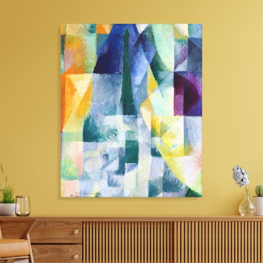 Robert Delaunay Gelijktijdige Vensters Canvas Afdruk (Insitu (Woonkamer))