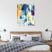 Robert Delaunay Gelijktijdige Vensters Canvas Afdruk (Insitu (Slaapkamer))