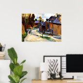 Robert Delaunay kunst: Weg in Laon Poster (Thuiskantoor)