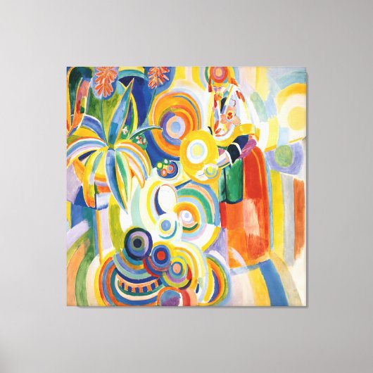 Robert Delaunay - Portugese vrouw Canvas Afdruk (Voorkant)