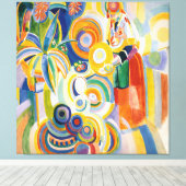 Robert Delaunay - Portugese vrouw Canvas Afdruk (Insitu (Houten vloer))