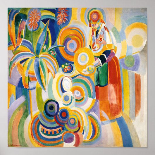 Robert Delaunay - Portugese vrouw Poster (Voorkant)