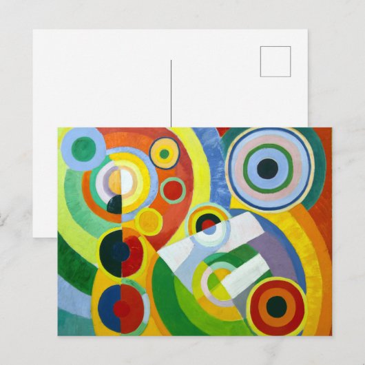 Robert Delaunay Rhythm, vreugde Briefkaart (Voorkant / Achterkant)